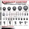 Service Caster 6'' Thermoplastic Rubber Swivel 1-1/8'' Expanding Stem Caster Set 2 Total Lock Brakes, 4PK SCC-EXTTL20S614-TPRB-2-S-2-118 - alternate 5